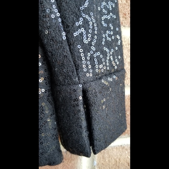 Wool BRAND NEW Banana Republic Monogram Sequin Jacket New years - Picture 6 of 11